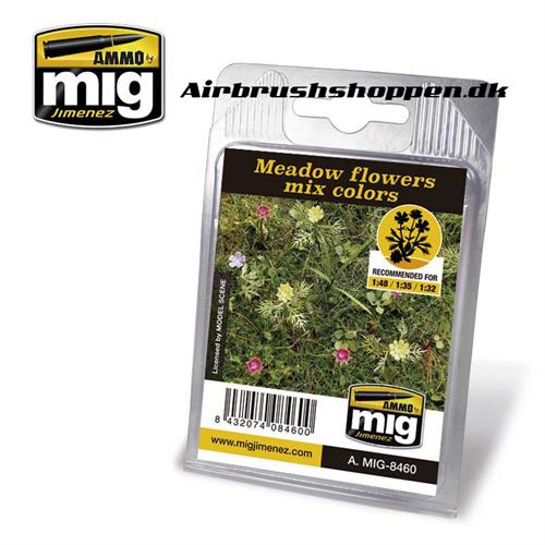 A.MIG 8460 MEADOW FLOWERS MIX COLORS blomster eng laserskåret plante til diorama
